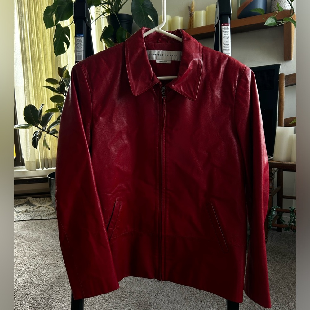 Genuine Red Leather Jacket